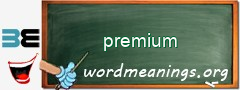 WordMeaning blackboard for premium